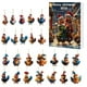 thumbnail image 1 of Uuiauoio 2025 Christmas Countdown Calendar with Cute Acrylic Ornament, Holiday Advent Decor for Family and Friends, Festive Gift Box for Home Office Seasonal Display, 1 of 6