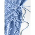 thumbnail image 7 of ZAFUL Women Sexy Prom Dress Polka Dot Ruffle Backless Overlap Dress Blue M, 7 of 7