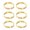Golden 6pcs, variant on Ruanlalo 6/12Pcs Golden Napkin Rings Metal Circle Design Napkin Holders Buckles Family Dinner Wedding Party Table Decoration