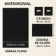 thumbnail image 3 of Juego de Sabanas Kyuden Home Tacto Algodón Negro Matrimonial, 3 of 6