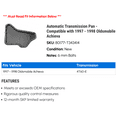 thumbnail image 2 of Automatic Transmission Pan - Compatible with 1997 - 1998 Oldsmobile Achieva, 2 of 2