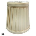 thumbnail image 5 of Royal Designs, Inc. Pleated Empire Chandelier Shade CS-110EG-6, Eggshell , 3 x 4.25 x 4.25, Pack of 6, 5 of 5