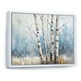 thumbnail image 2 of Designart "Wintry White Birch Forest III" Tree Birch Floater Framed Wall Decor, 2 of 5