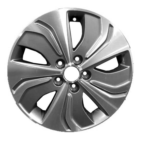 Remanufactured Machined Medium Charcoal Metallic Aluminum Wheel 17 x 6.5 529104R260 fits 2013-2015 Hyundai Sonata Hybrid Limited Sedan 4-Door