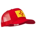 thumbnail image 5 of New Mexico State Flag Patched Mesh Cap - Red OSFM, 5 of 5