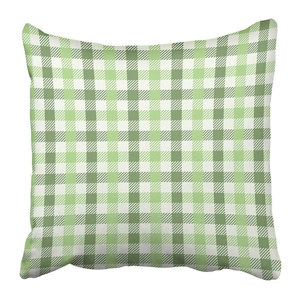Eccot Purple Plaid Earthy Green Gingham Pattern White Sage Abstract Celebration Check Pillowcase Pillow Cover 18x18 Inch Walmart Com Walmart Com