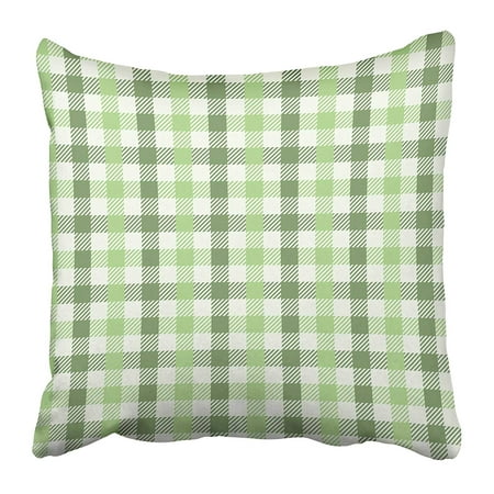 ECCOT Purple Plaid Earthy Green Gingham Pattern White Sage Abstract Celebration Check Pillowcase Pillow Cover 18x18