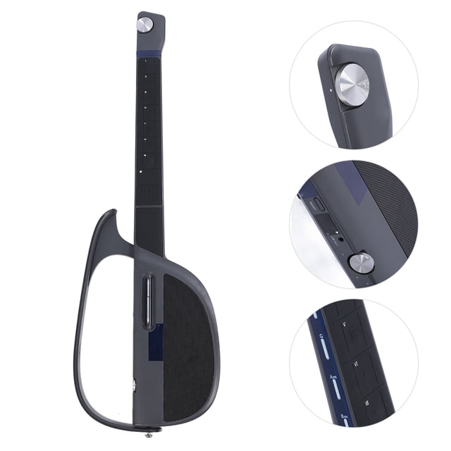 Stringless Smart Guitar, Foldable Automatic Accompaniment Guitar, Travel Backing Guitarra with Real Time Chord Accompaniment, Storage Bag