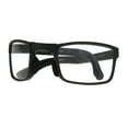 thumbnail image 3 of Collapsible Rectangular Plastic Folding Clear Lens Reading Glasses Brown 3.5, 3 of 4
