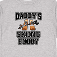 thumbnail image 4 of Inktastic Daddys Skiing Buddy Kids Skis Boys or Girls Long Sleeve Toddler T-Shirt, 4 of 5