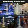 thumbnail image 2 of Yescom Twinkle 6Ft Spiral Christmas Tree Light 182 LEDs 8Models Outdoor Patio Yard Holiday Party Decor Warm White 5Pcs, 2 of 9