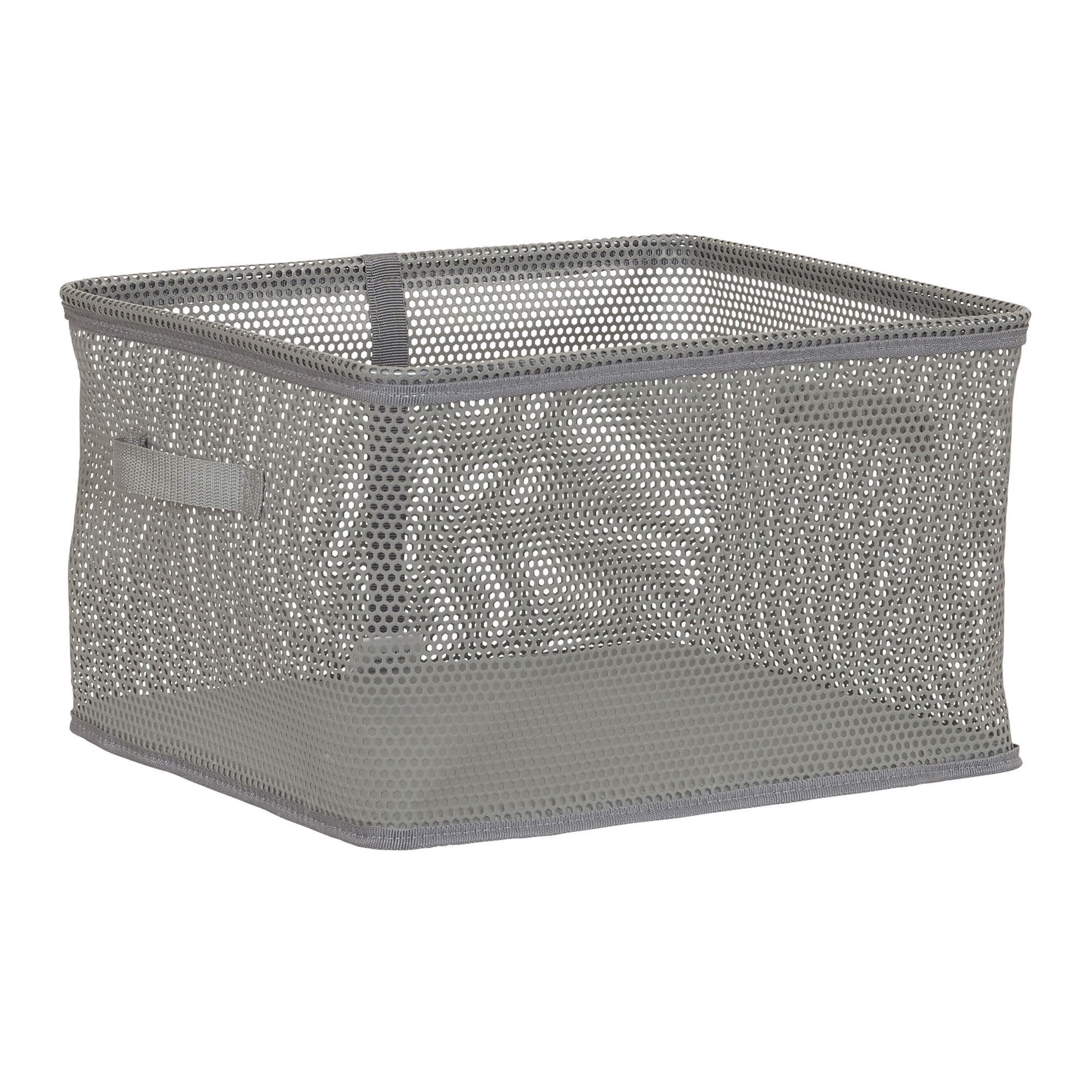 Household Essentials EVA Mesh Large Storage Basket Tote, Gray