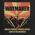thumbnail image 2 of WAYMAKER Miracle Worker Promise Keeper Inspirational/Christian Women's Standard V-Neck Tee, Black, Large, 2 of 5