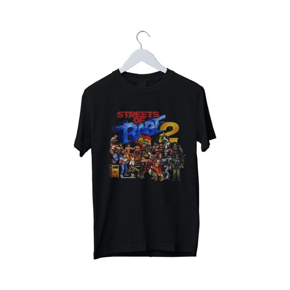Streets Of Rage 2 T-shirt Mens Black White All Sizes S M L XL 2 3 4 XL