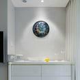 thumbnail image 5 of Yayeee Wall Clock Battery Operated 11.9" Silent Quartz Non-Ticking for Living Room Decor, Crystal Moon, 5 of 8