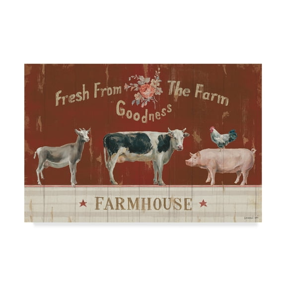 Trademark Fine Art 'Farm Patchwork II' Canvas Art by Danhui Nai