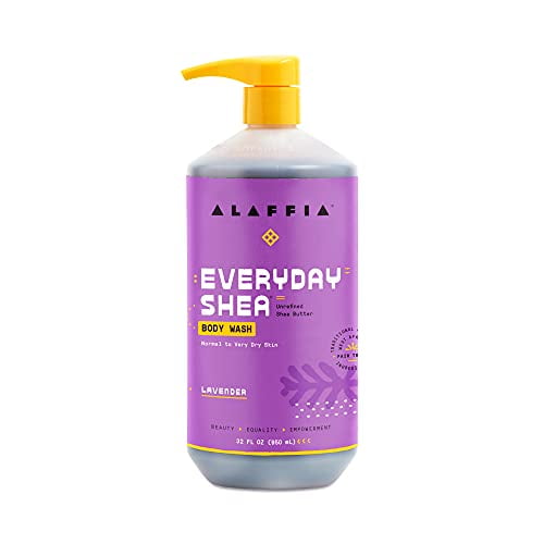 Alaffia EveryDay Shea Body Wash, Naturally Helps Moisturize and Cleanse without Stripping Natural Oils with Shea Butter, Neem, and Coconut Oil, Fair T