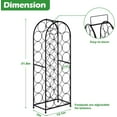 thumbnail image 2 of Freestanding Floor Metal Wine Rack with Iron Handle Stylish and Functional Wine Rack Cabinet, 2 of 2