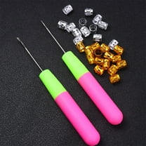 WHAMVOX 42 Pcs Braid Compiling Tools Hair Decorations Styling Kit Braiding Rosy