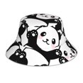 thumbnail image 1 of Fotbe Seamless Pattern Cute Panda Sombrero Tipo Pescador con Estampado – Sombrero de Sol de Algodón de Moda para Playa, Golf, Pesca, 1 of 6