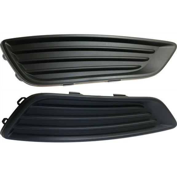 DAMAIJOY Fog Light Covers Set of 2 Driver Passenger Side Pair for Ford for Focus S 2015-2017 & SE 2015-2018 (Textured Black) Left or Right F1EZ17B814A 13753832