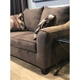 thumbnail image 4 of Roundhill Furniture Camero Pillowback Sofa and Loveseat Set, Fabric, Chocolate, 4 of 7