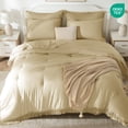 thumbnail image 3 of SONORO KATE 7 Pieces Queen Comforter Set – Tassels Boho Bed in a Bag, All Season Bedding Set with 1 Fitted Sheet, 1 Flat Sheet, 2 Pillowcases & 2 Shams, Beige, 3 of 10