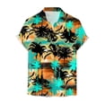 thumbnail image 2 of Camisas Y s Camisa para hombre Camisa de playa de manga corta holgada informal (Mint Green, XXL), 2 of 4