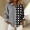 Black, variant on Women's Blouses Striped Lattice Long Sleeve Shirts Button Down Collared Loose Fit Casual Tops