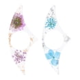 thumbnail image 1 of KAKOWELY 2Pcs Flower Page Spreader Reading Thumb Ring Transparent Page Holder (Random Color),3.35"X1.38"X0.39", 1 of 5