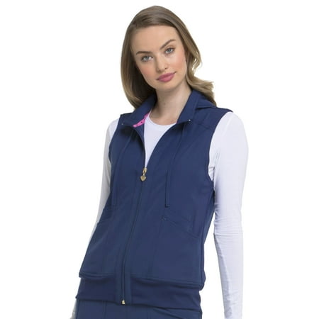 

HeartSoul Break On Through Women s Scrubs Vest Zip Front HS500
