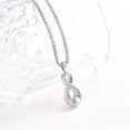 thumbnail image 4 of Infinity Urn Pendant Necklace for Ashes Holder Memorial Keepsake, Cremation Jewelry for Human/Pet, 4 of 9