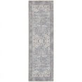 thumbnail image 2 of Nourison Machine Washable Series 1 Vintage Grey 2'2" x 8' Area Rug, (2x8), 2 of 12