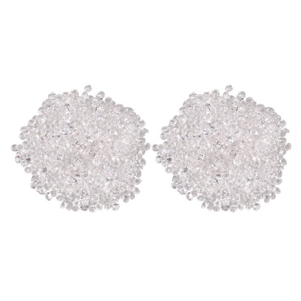 2880x Micro-Diamante Bricolaje Uñas Rhinestones Cristal Espalda Plana No Hotfix Rhinestones Necesitan Pegamento Blanco