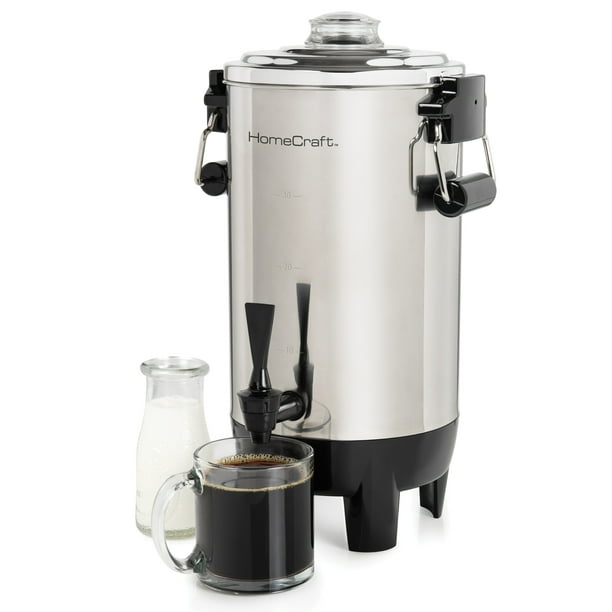 HomeCraft 30Cup Automatic Coffee Urn, Stainless Steel, CU30SS