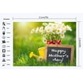 thumbnail image 2 of ABPHOTO Polyester 7x5ft Happy Mother's Day Backdrop Spring Garden Fresh Flowers Chalkboard Green Grass Meadow Photography Background for Kids Thanks Mum Party Decoration Photo Studio Props, 2 of 3