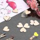 thumbnail image 2 of 100 Uds. Recortes de corazón de madera de 5cm, rodajas de corazón de madera, piezas de árbol de madera, decoración en blanco, manualidades Diy -ayane, 2 of 2
