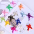 thumbnail image 3 of Cintas de lazo de tracción, envoltorios de flores para eventos de boda, Decoración de cumpleaños, accesorios de envoltura de regalos, decoración de regalos de Navidad, 100 Uds., 3 of 4