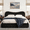 Black, variant on Romorgniz Cloud Bed Frame Full with Stylish Upholstered Headboard Boucle Platform Bed Frame with Rounded Corner,Easy Assembly,Noise-Free,Black