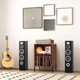 thumbnail image 4 of Gymax Support de Tourne-Disque avec Station de Recharge 5 Compartiments de Rangement Trousses Anti-Basculement, 4 of 10