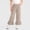 Khaki, variant on OGLCCG Girls Gingham Pants Elastic Waist Checkered Plaid Ruffle Hem Pants Casual Wide Leg Lounge Pants with Pockets 9M-5T