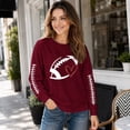 thumbnail image 4 of Game Day Shirts Women, 2026 Football Mom Sweatshirts Fall Cute Trendy Graphic Pullover Long Sleeve Gameday Outfits,L, 4 of 5