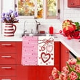 thumbnail image 2 of Gallickan Kitchen Dish Towels, 2-Pack Valentines Day Towels, Large Drying Cloths, 24x16 Inches Cotton Tea Towels, Functional Decorative Towels for Washing Dishes, Home, C, 2 of 6