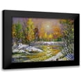 thumbnail image 1 of Chodyukov, Aleksander 24x19 Black Modern Framed Museum Art Print Titled - Winter Sun over the River, 1 of 5
