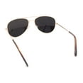 thumbnail image 2 of Kids Size Color Mirror Classic Tear Drop Shape Officer Pilots Wire Rim Sunglasses Gold - Teal Mirror, 2 of 4