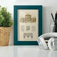 thumbnail image 6 of Estate and Plan I -Framed Print w/glass-Ocean Blue, 6 of 8