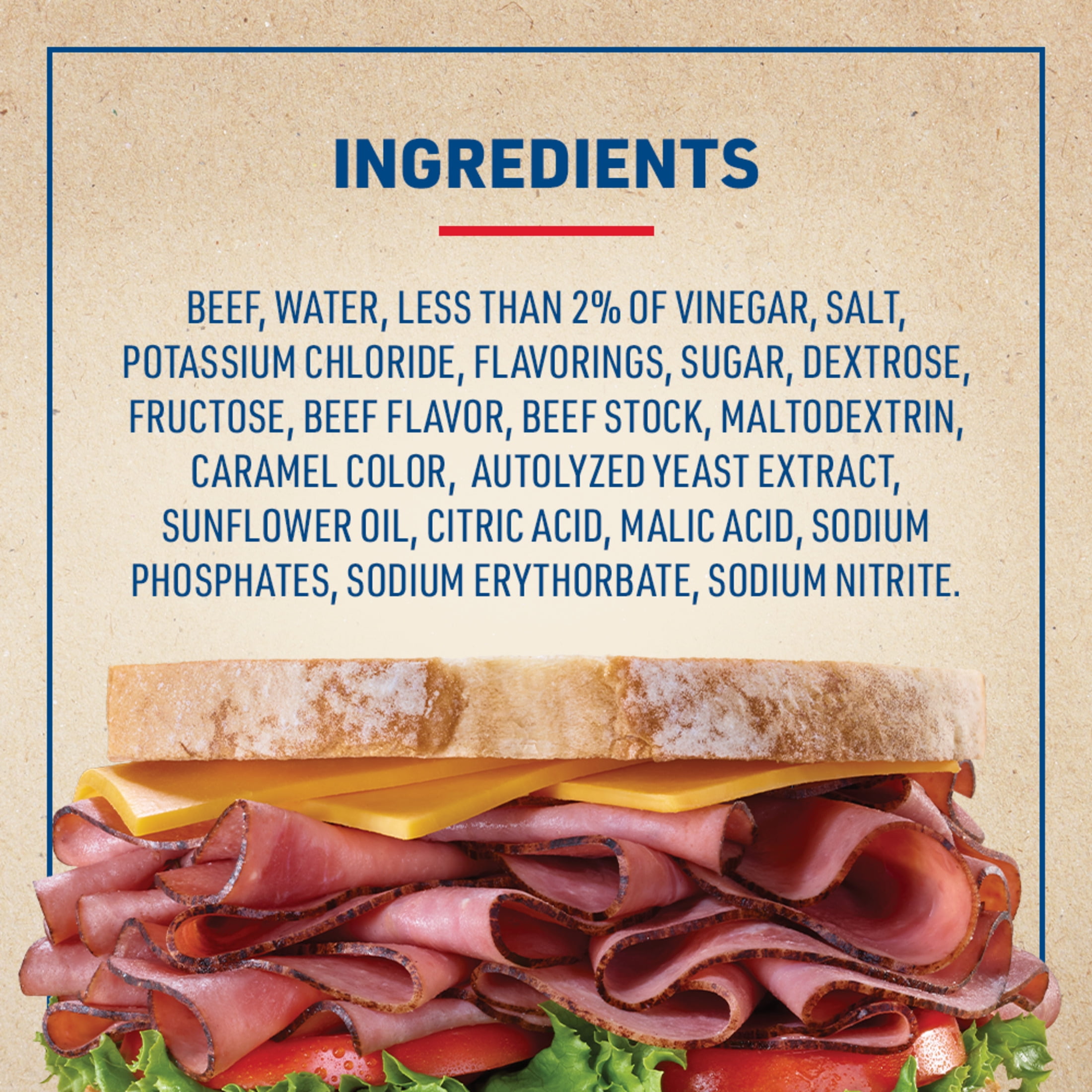 Land O'Frost Premium Sandwich Sliced Deli Lunch Meat, Roast Beef, 10 oz Resealable Pouch