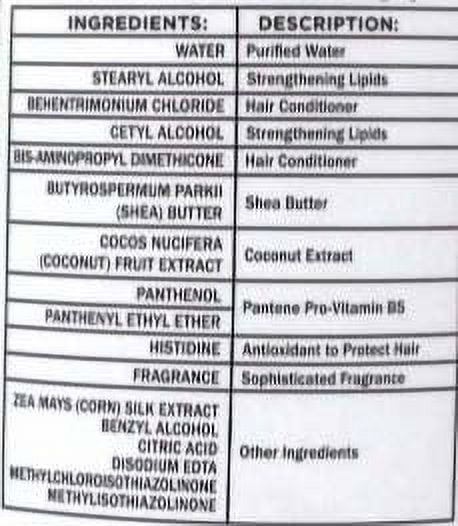 Pantene Pro-V Nourishing Conditioner Coconut Milk and Shea Butter (38.2 Fl Oz)