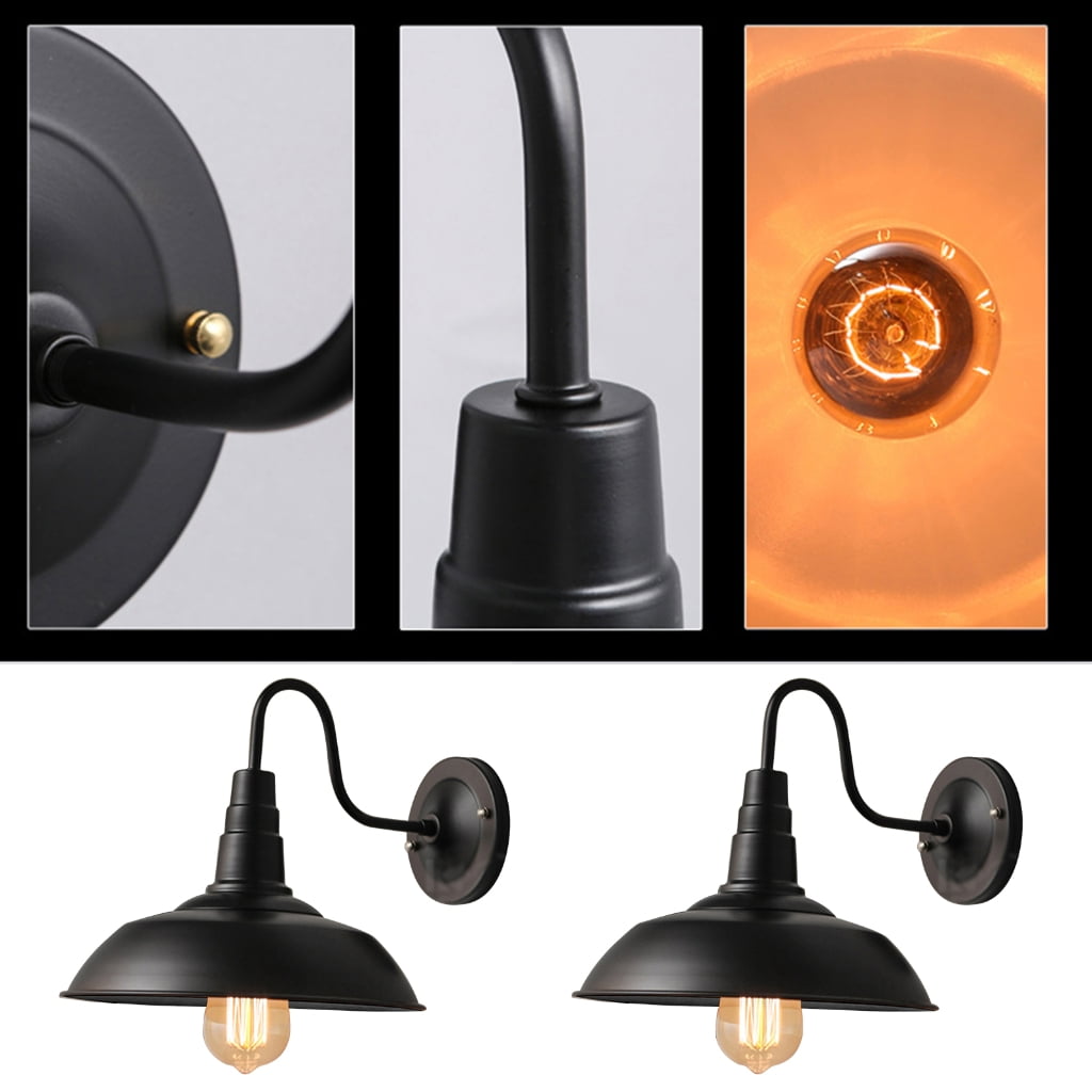 SIEYIO Retro Industrial Wall Mount Lamp Outdoor Barn Garage Vintage Fixture Night Light Multipurpose Wall Sconce for Creative Decoration Luminaire Lighting Equipment