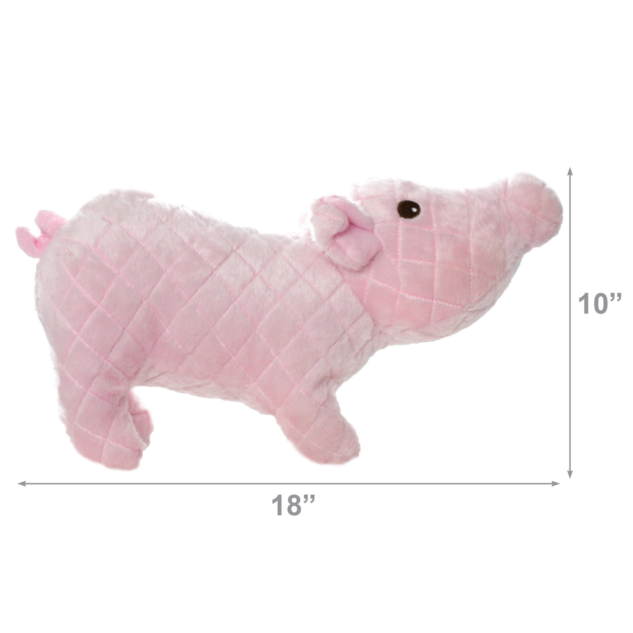 Mighty Massive Farm Piglet Durable Plush Squeaky Dog Toy